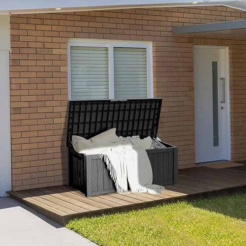 150 Gallon Lockable Resin Deck Box