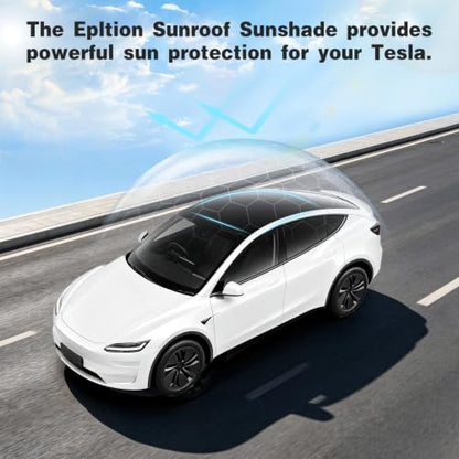 2 Pack Black Roof Sunshade for Tesla Model Y Juniper 2025