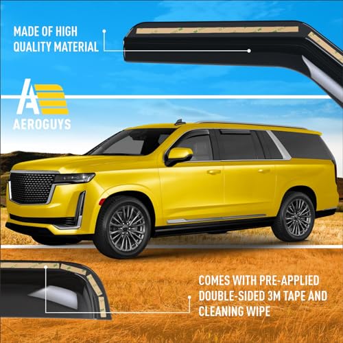Extra Durable Window Deflectors in (4 Count)