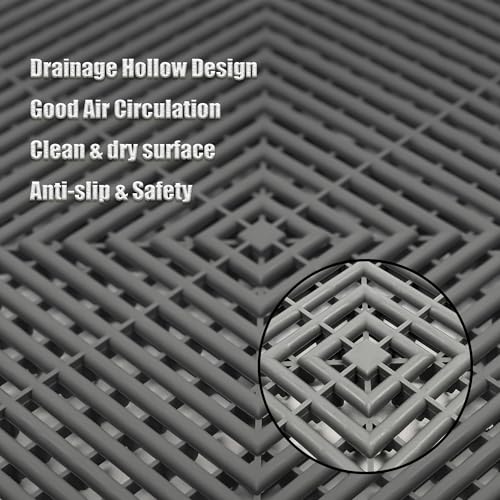 Interlocking Garage Floor Tiles (24 Unit Count Type)
