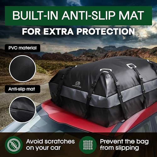 21 Cubic Feet Car Rooftop Soft Shell Cargo Carrier