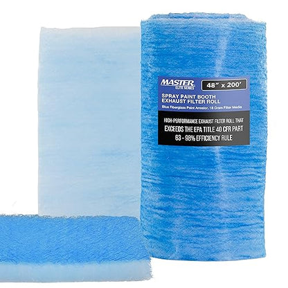 Elite Paint Spray Booth Exhaust Filter Roll 48" x 200'