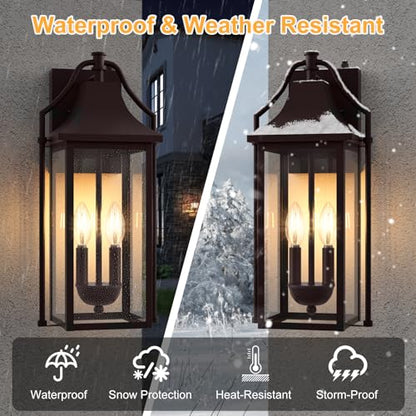 18IN Dusk to Dawn Outdoor Wall Sconce