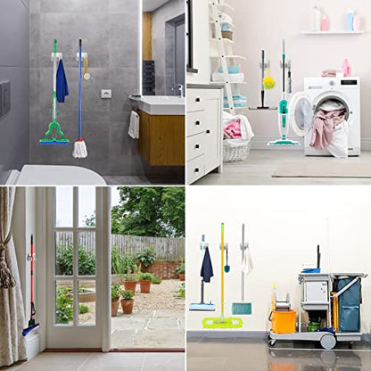 Stainless Steel Broom Holder (4 Count)