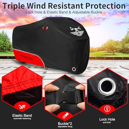 Motorcycle Cover Waterproof Outdoor Storage All Season Protection