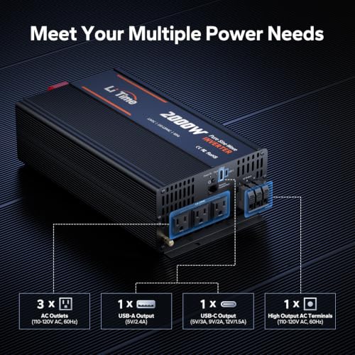 2000W Pure Sine Wave Power Inverter
