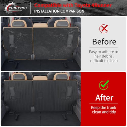 2nd Row Kick Mats for 2025 2026 Toyota 4Runner 7 Seats Gas (2 Count)