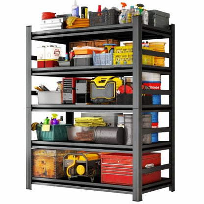 Garage Shelving 3000LBS Heavy Duty Shelving Units and Storage Shelves Adjustable 5 Tier Metal Shelving for Kitchen