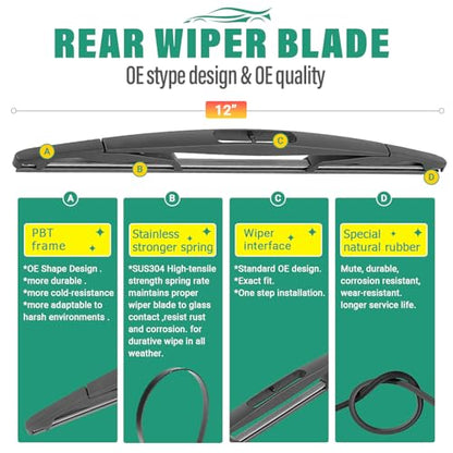 Windshield Wiper Blades Replacement for Buick Enclave 2012