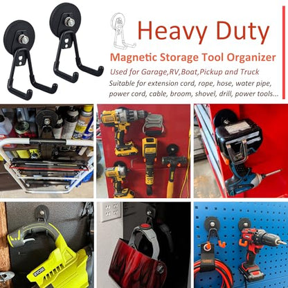 Heavy Duty Magnetic Garage Hook (6 Count)