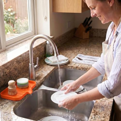 Silicone Soap Dish with Drain Spout