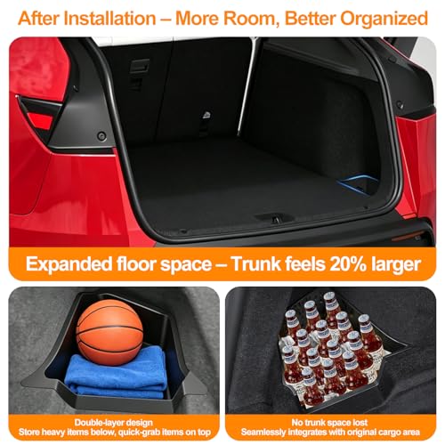 Trunk Storage Bins for 2025 2026 Tesla Model Y Juniper (2 Count)