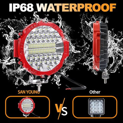 7 Inch Round LED Offroad Driving Lights for Trucks