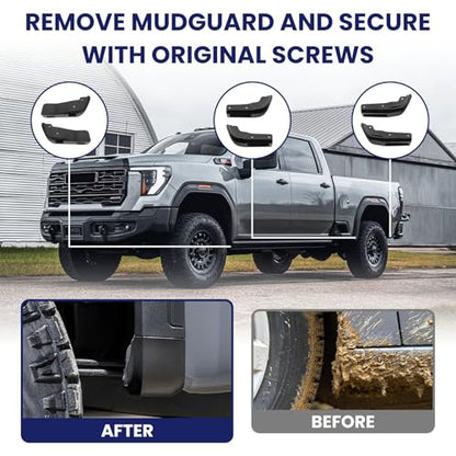 Mud Flap Delete Fit for GMC Sierra 1500 2019