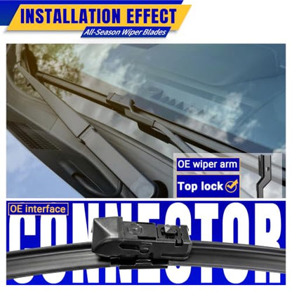 3 Wipers Fits Subaru Ascent 2019