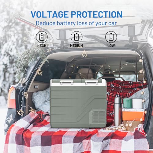 12 Volt Car Refrigerator Portable Refrigerator for Car 12V Refrigerator Dual Zone 41 Quarts Portable Fridge for Car