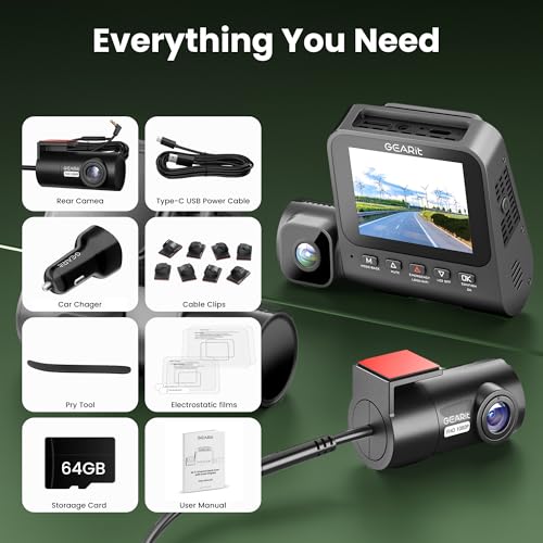 3 Channel Dash Cam 4K Front Inside Rear
