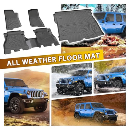 Floor Mats Cargo Liner for Jeep Wrangler JL Gas 2018
