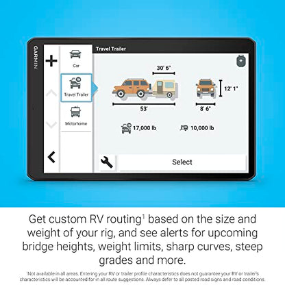 RV 1095 10” GPS RV Navigator