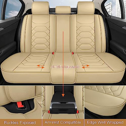 Leather Car Seat Covers Full Set