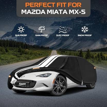 Mazda Miata Car Cover Waterproof All Weather for Automobiles