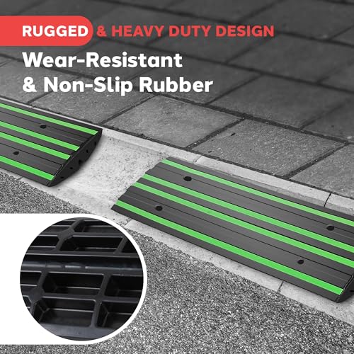 8 ft. Rubber Curb Ramp Set (2 Count)