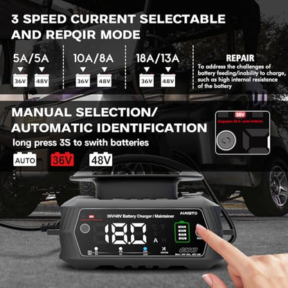 Golf Cart BatteryCharger 36V 18A and 48V 13A Trickle Charger