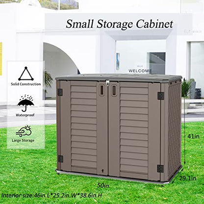 Horizontal Resin Storage Shed