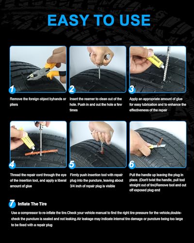 Tire Repair Kit with Plugs