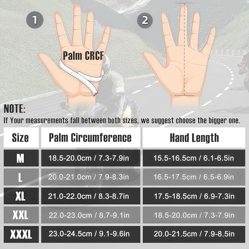 Motorcycle Gloves for Men and Women Touchscreen Guantes Para Motocicleta Hombre for Powersports BMX ATV MTB Motocross Scooter Dirt Bike Riding Gloves Motorcycle Mens Helmets Accessories