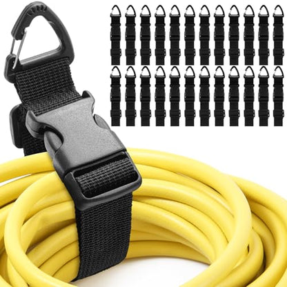 24 Pack Adjustable Extension Cord Holder Straps (24 Count)