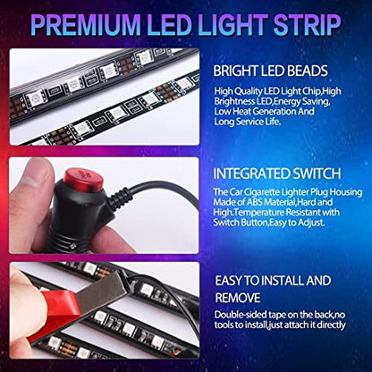 4PCS 48 LED Car Interior Lights (4 Count)