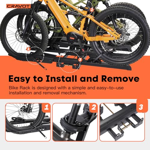CyberRack S3 Ebike Rack 300lbs Capacity for 3 Ebikes