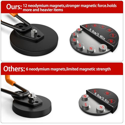 Heavy Duty Magnetic Hooks (2 Count)