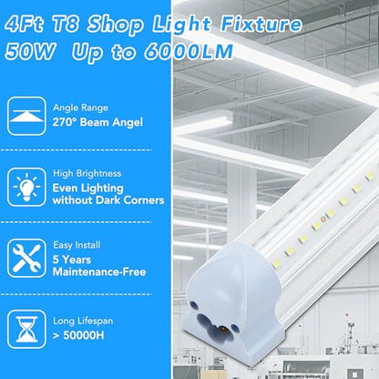 4FT LED Shop Lights (4 Count)