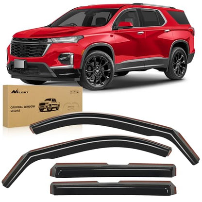 in Channel Rain Guards for Chevrolet Traverse 2018