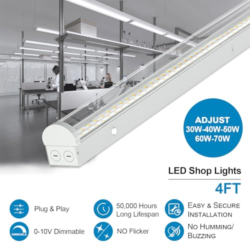 4FT LED Linear Strip Light 4Pack (4 Count)