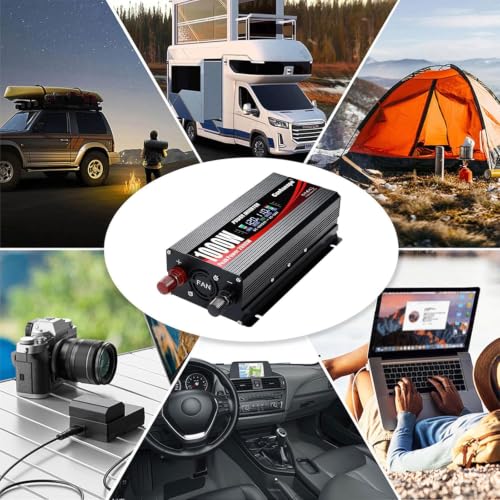 1000W Car Power Inverter DC 12V to 110V