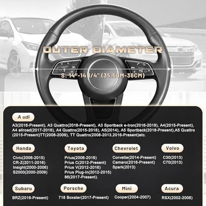 Car Steering Wheel Cover for Prius Civic Model 3