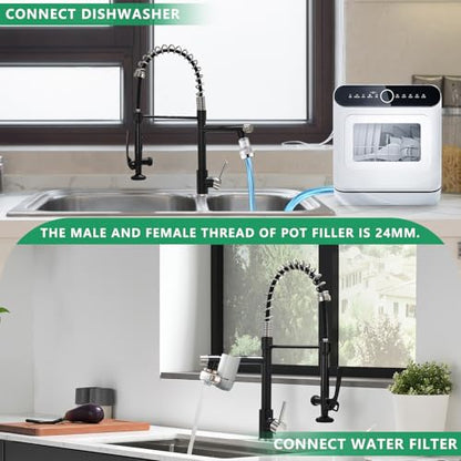 Pull Down Kitchen Faucet with Sprayer Commercial