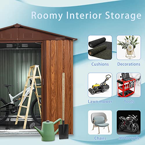 6x6 FT Outdoor Storage Shed