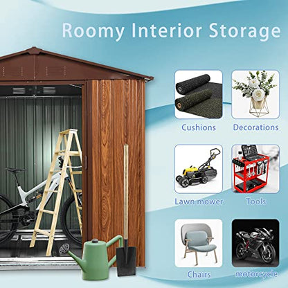 6x6 FT Outdoor Storage Shed
