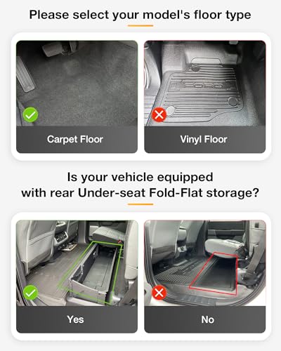 Floor Mats for Ford F250 F350 F450 F550 2017