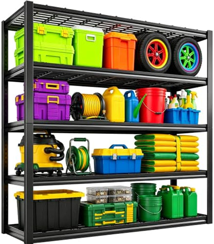 Garage Shelving 5 Tier Heavy Duty Boltless Storage Rack Adjustable