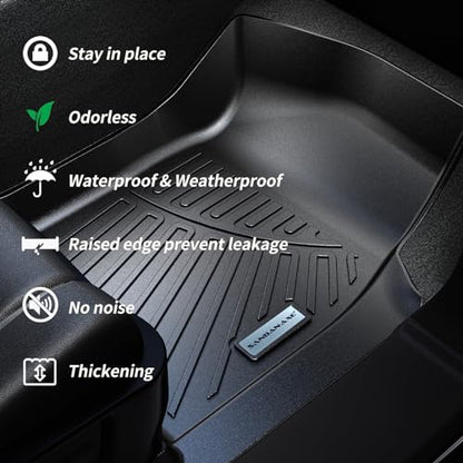 Floor Mats & Cargo Liner for 2024 2025 2026 Mazda CX90 PHEV 8 Seats TPE All Weather Protection 3 Rows Car Floor Liner for Mazda Accessories