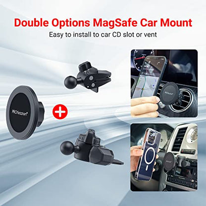 Car CD Slot Magnetic Phone Mount Holder for MagSafe iPhones
