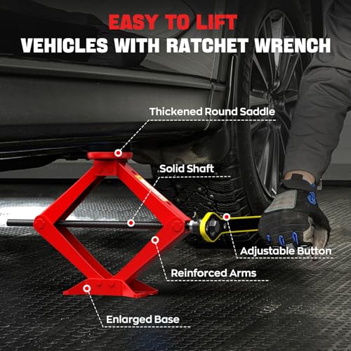Scissor Jack for Car 2.5 Ton (7 Count)