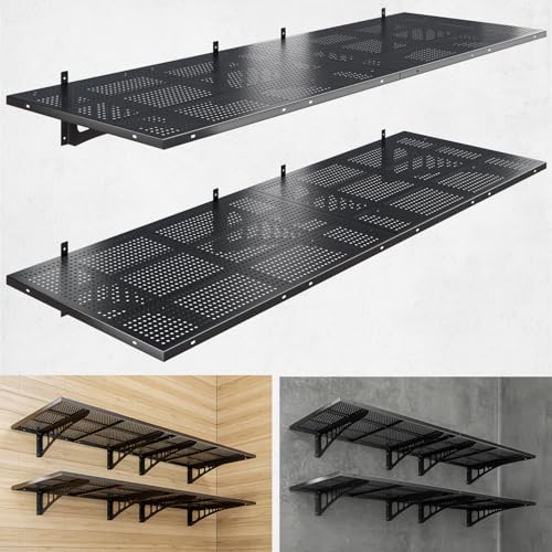 4 Pack 2x3ft Heavy Duty Garage Wall Shelving (4 Count)