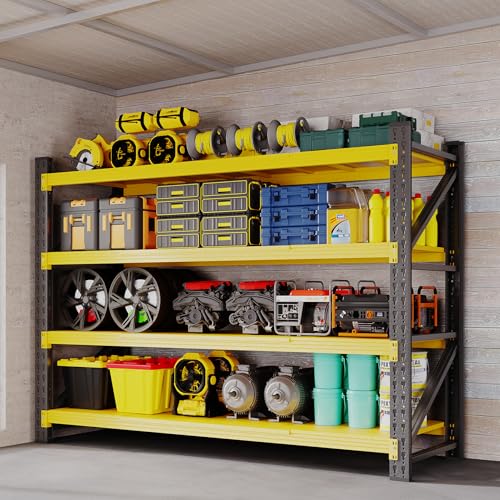 60" W Storage Shelves 5000lbs Garage Metal Shelving Heavy Duty Garage Shelves Adjustable Storage Shelves for Industrial