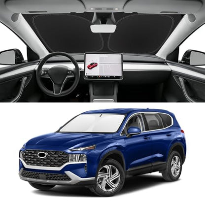 Custom Fit Windshield Sun Shade for Hyundai Santa Fe 2019